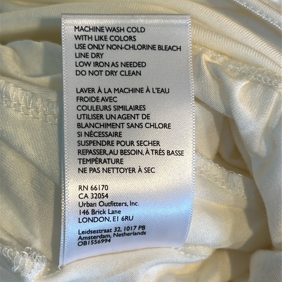 Free People NWT Off White Strapless Mora One Piece Jumpsuit Size XS - Picture 9 of 9